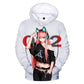 Dragon Hollywood X -  DARLING in the FRANXX 3D Hoodies Anime Zero Two Hoodie Sweatshirts Boys Girls Cute Clothes Men Women Streetwear Cool Pullover