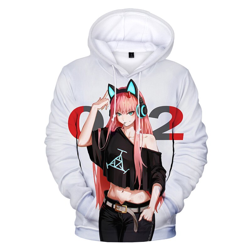 Dragon Hollywood X -  DARLING in the FRANXX 3D Hoodies Anime Zero Two Hoodie Sweatshirts Boys Girls Cute Clothes Men Women Streetwear Cool Pullover