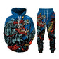 Dragon Hollywood X - 3D Dragon God Printed Mens Womens Hooded Sweater Sportswear Tracksuit Clothing Suit -BEVERLY HILLS CALIFORNIA