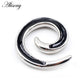 Dragon Hollywood X - 1pc Stainless Steel Spiral Dragon Ear Weights Ear Tunnels Plugs Expander Gauges Body Piercing Jewelry - BEVERLY HILLS - CALIFORNIA - USA