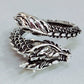 Dragon Hollywood X Ring - Silver Fashion Gothic Ancient Dragon Mens and Womens Jewelry Opening Ring - Awesome Personal or Gift Ring - BEVERLY HILLS - CALIFORNIA - USA