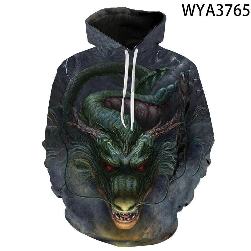 China Dragon 3D Print Hoodies Men Women Children Streetwear Sweatshirts Long Sleeve Tops Boy Girl Kids Cool Pullover