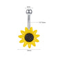 Dragon Hollywood X - 14G Dragon Claw Belly Button Body Ring Women and Men Stainless Steel Navel Ring - Crystal - Heart - Moon - Bee - Bug - Cat - Piercing Body Jewelry - BEVERLY HILLS - CALIFORNIA - USA