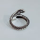 Dragon Hollywood X Ring - Silver Fashion Gothic Ancient Dragon Mens and Womens Jewelry Opening Ring - Awesome Personal or Gift Ring - BEVERLY HILLS - CALIFORNIA - USA