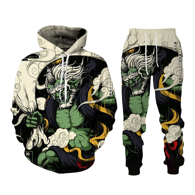 Dragon Hollywood X - 3D Dragon God Printed Mens Womens Hooded Sweater Sportswear Tracksuit Clothing Suit -BEVERLY HILLS CALIFORNIA
