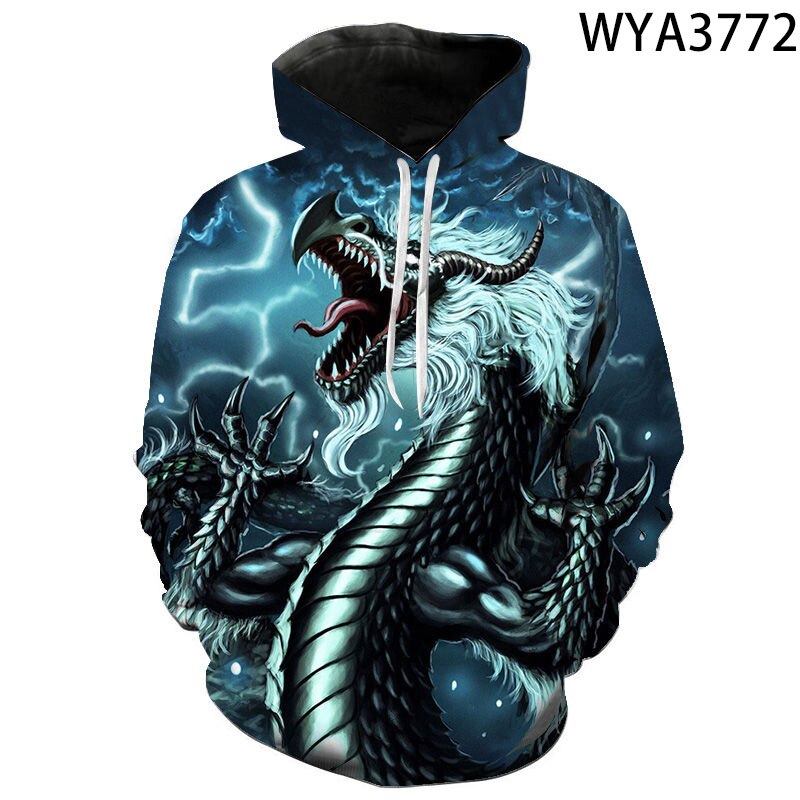 China Dragon 3D Print Hoodies Men Women Children Streetwear Sweatshirts Long Sleeve Tops Boy Girl Kids Cool Pullover