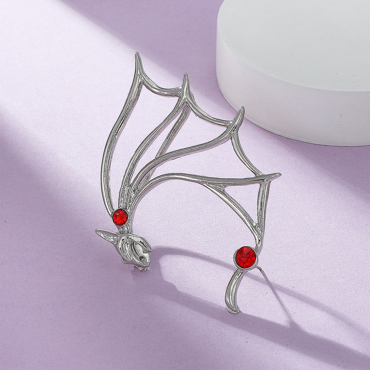 Dragon Hollywood X Ear Cuff - Flying Dragon and Fascinating Frog Clip On Earrings Ear Cuff for Men and Women Ear Wrap Earcuff Cartilage Earring Gothic Jewelry Awesome Unique Gift - BEVERLY HILLS - CALIFORNIA - USA