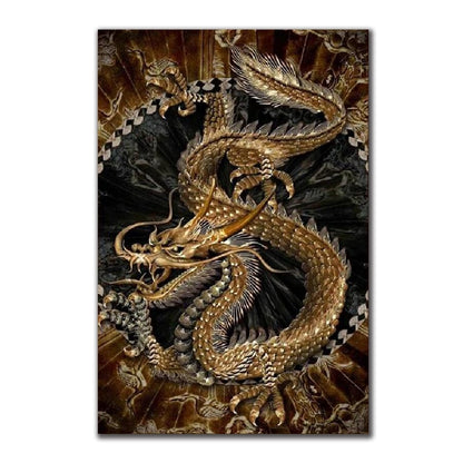Dragon Hollywood X - 3D Dragon Canvas Painting Modern Art Posters and Prints Quadro's Wall Art Pictures for Living Room Home Decoration -Beverly Hills California