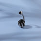 Dragon Hollywood X - 14G Dragon Claw Belly Button Body Ring Women and Men Stainless Steel Navel Ring - Crystal - Heart - Moon - Bee - Bug - Cat - Piercing Body Jewelry - BEVERLY HILLS - CALIFORNIA - USA