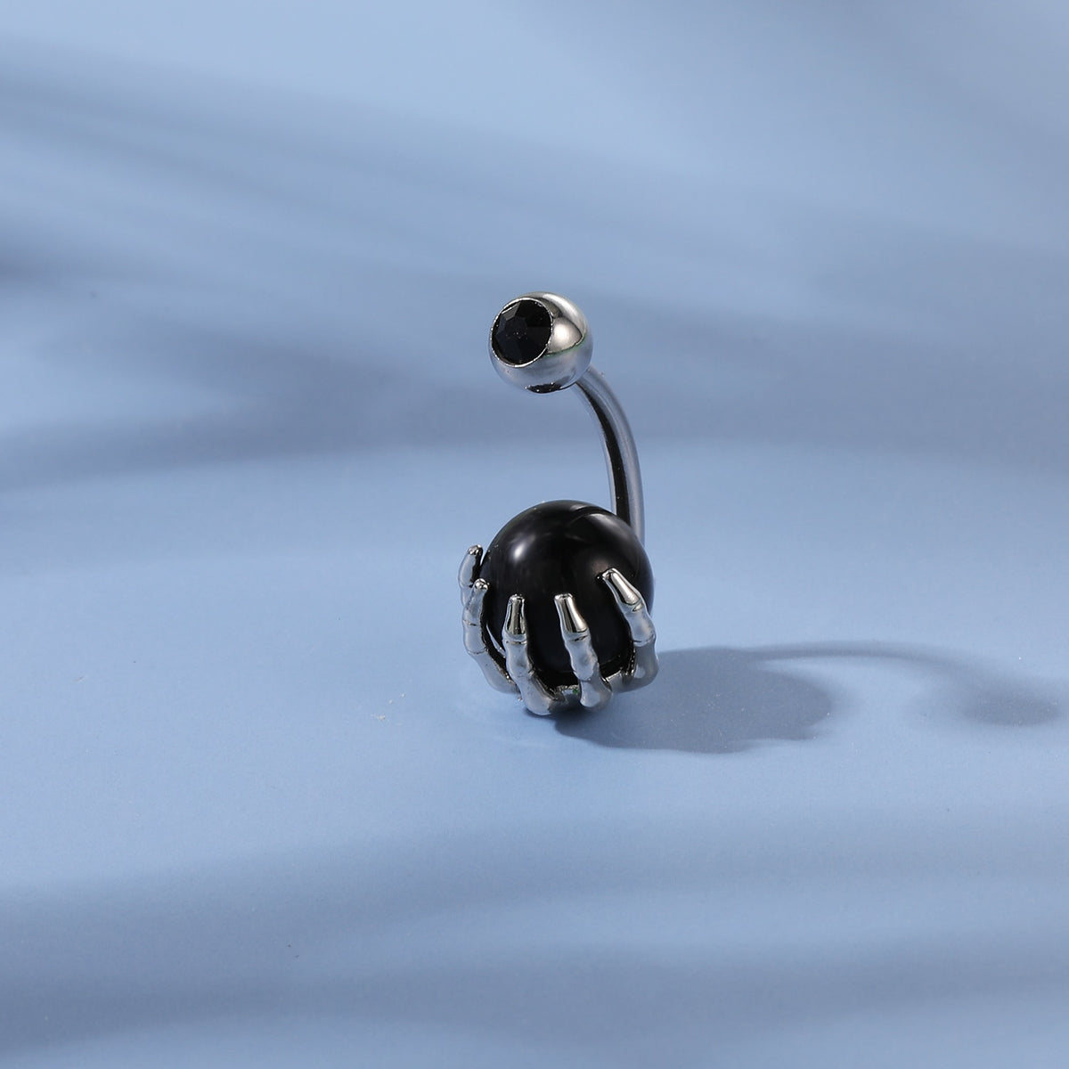 Dragon Hollywood X - 14G Dragon Claw Belly Button Body Ring Women and Men Stainless Steel Navel Ring - Crystal - Heart - Moon - Bee - Bug - Cat - Piercing Body Jewelry - BEVERLY HILLS - CALIFORNIA - USA