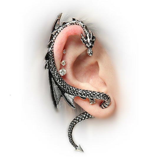 Dragon Hollywood X - Dragon Cuff Earrings For Women and Men - Gothic Ear Wrap Retro Clip Earrings Piercing Fashion Jewelry - BEVERLY HILLS - CALIFORNIA - USA