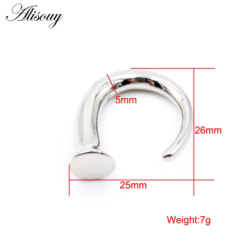 Dragon Hollywood X - 1pc Stainless Steel Spiral Dragon Ear Weights Ear Tunnels Plugs Expander Gauges Body Piercing Jewelry - BEVERLY HILLS - CALIFORNIA - USA