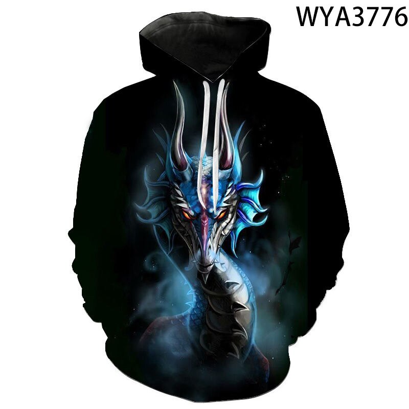 China Dragon 3D Print Hoodies Men Women Children Streetwear Sweatshirts Long Sleeve Tops Boy Girl Kids Cool Pullover