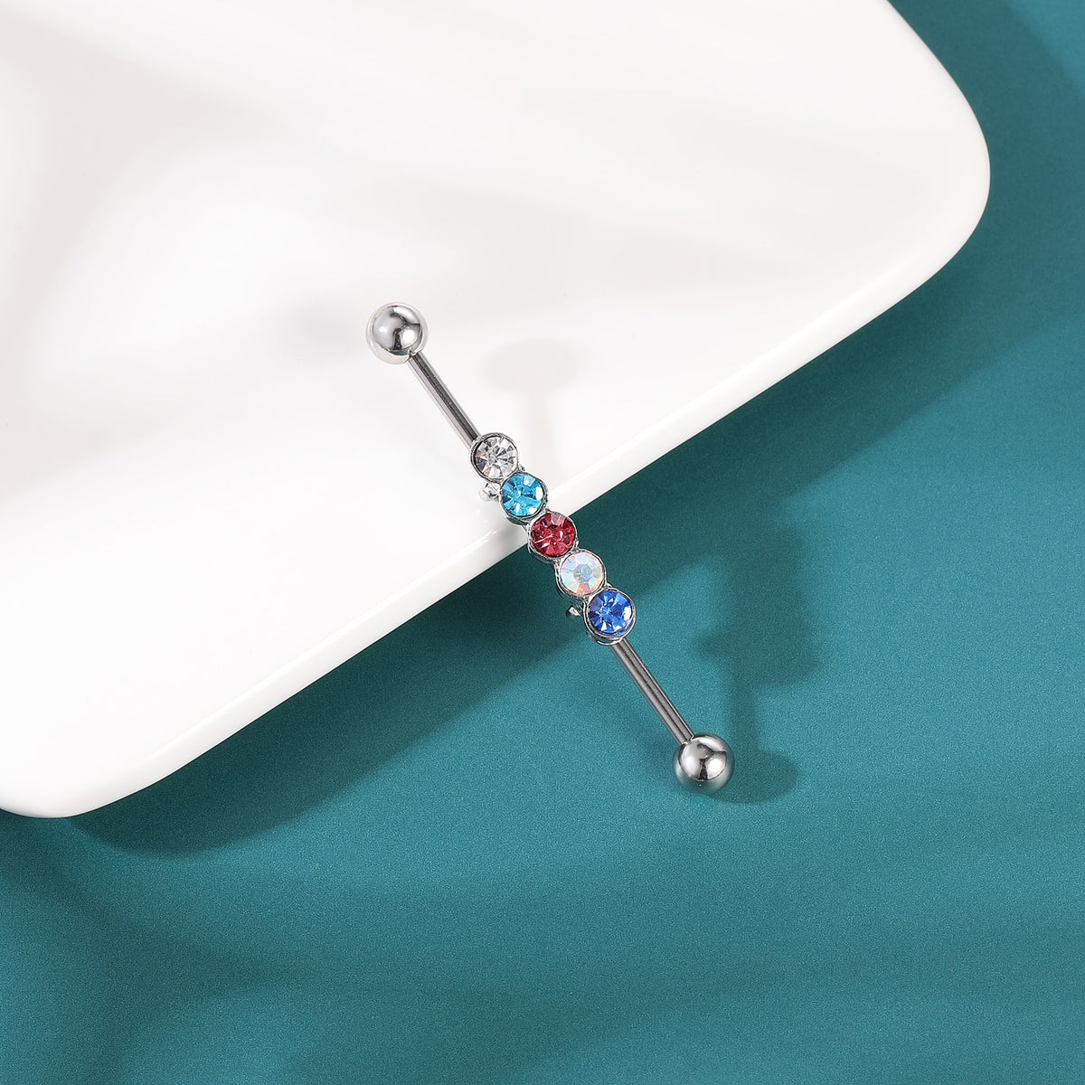 Dragon Hollywood X - Industrial Piercing Earring Women and Men Stainless Steel Helix Ear Piercing Dragon Snake Long Earring Jewelry Barbell Earring - BEVERLY HILLS - CALIFORNIA - USA