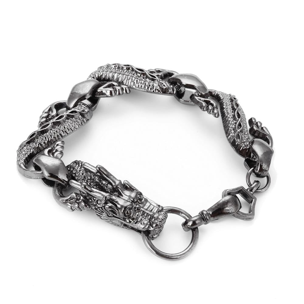 DRAGON HOLLYWOOD X - High quality Dragon Black vintage bracelet for men AND women fashion Jewelry hip hop Bracelets AND Bangles Jewelry