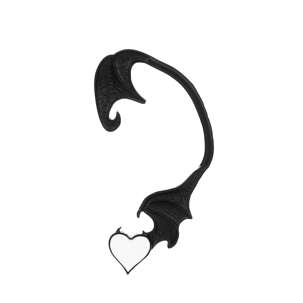 Dragon Hollywood X - Flying Dragon Cat Eagle Animal Clip On Earrings Ear Cuff for Women and Men Ear Wrap Earcuff Cartilage Earring - BEVERLY HILLS - CALIFORNIA - USA