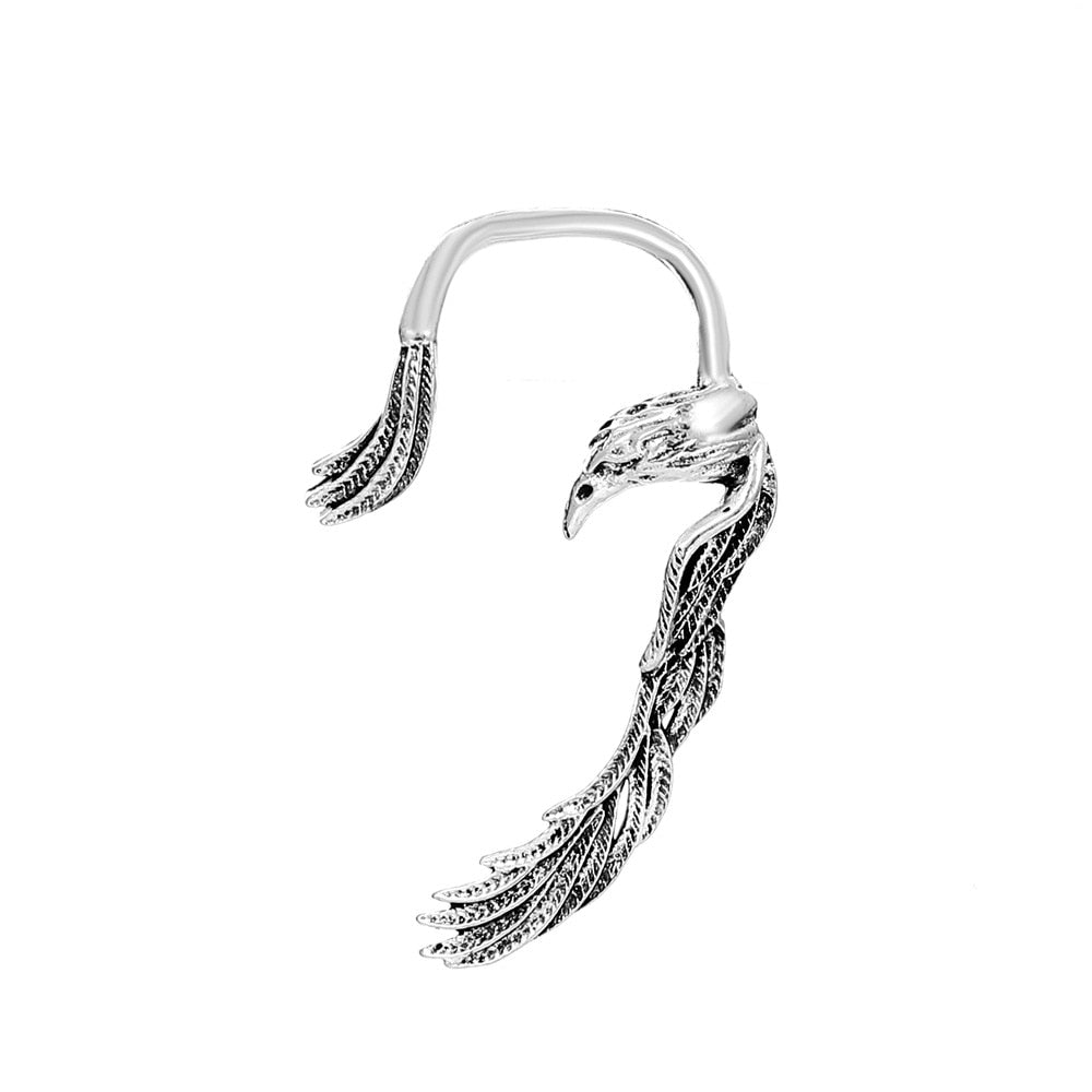 Dragon Hollywood X - Flying Dragon Cat Eagle Animal Clip On Earrings Ear Cuff for Women and Men Ear Wrap Earcuff Cartilage Earring - BEVERLY HILLS - CALIFORNIA - USA