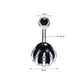 Dragon Hollywood X - 14G Dragon Claw Belly Button Body Ring Women and Men Stainless Steel Navel Ring - Crystal - Heart - Moon - Bee - Bug - Cat - Piercing Body Jewelry - BEVERLY HILLS - CALIFORNIA - USA
