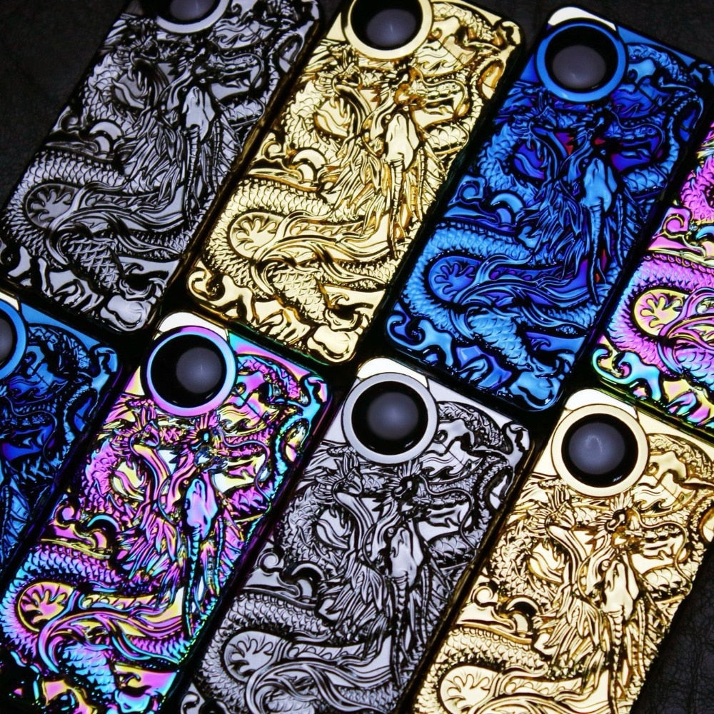 Personality Ignition And Display Power Arc Smart Gift  Dual Dragon Plasma Lighter