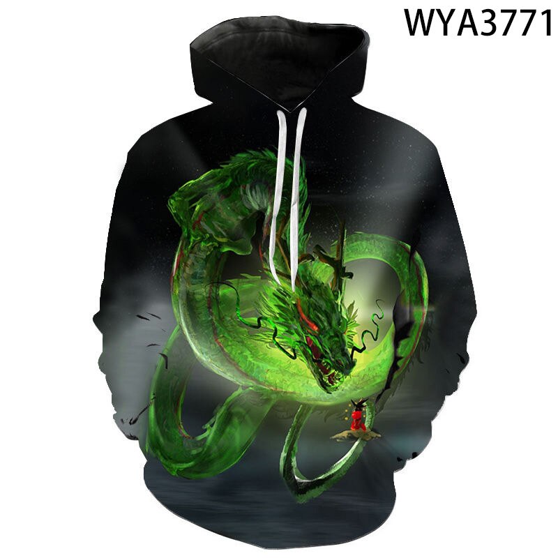 China Dragon 3D Print Hoodies Men Women Children Streetwear Sweatshirts Long Sleeve Tops Boy Girl Kids Cool Pullover
