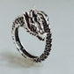 Dragon Hollywood X Ring - Silver Fashion Gothic Ancient Dragon Mens and Womens Jewelry Opening Ring - Awesome Personal or Gift Ring - BEVERLY HILLS - CALIFORNIA - USA