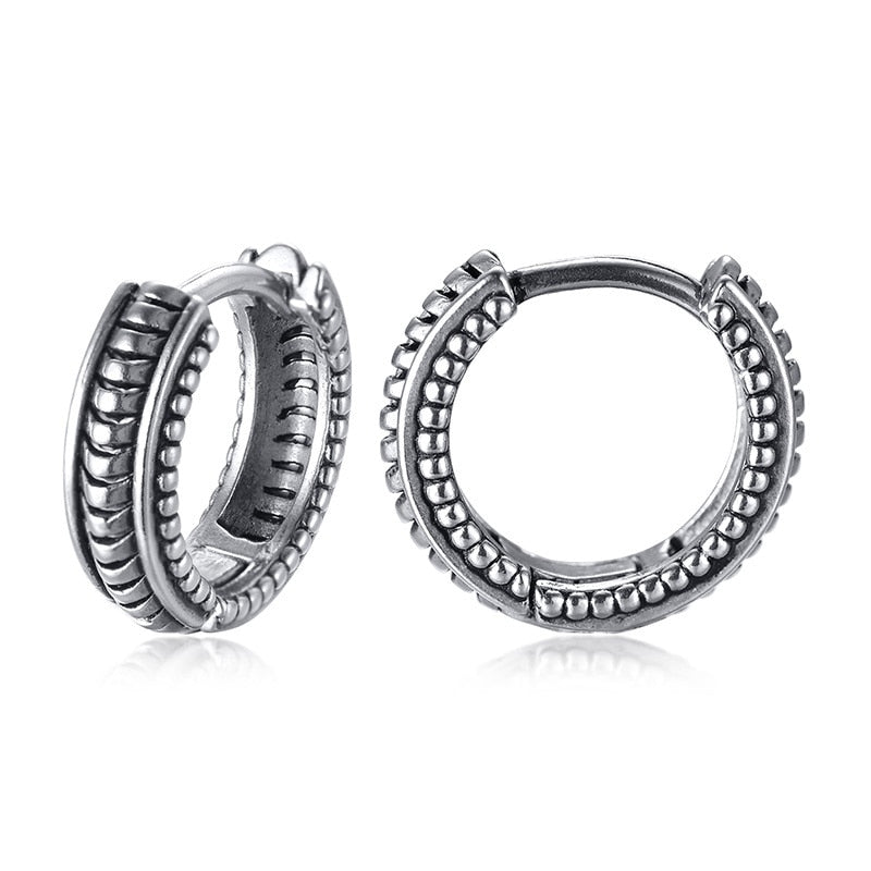 Dragon Hollywood X - Retro Dragon Head Earrings, Vintage Stainless Steel Unisex Hoop Earrings, Cool  Lucky Awesome Jewelry - BEVERLY HILLS- CALIFORNIA - USA