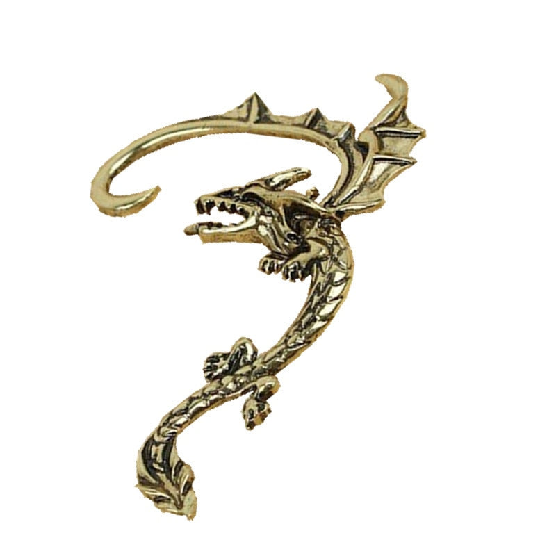 Dragon Hollywood X - Dragon Cuff Earrings For Women and Men - Gothic Ear Wrap Retro Clip Earrings Piercing Fashion Jewelry - BEVERLY HILLS - CALIFORNIA - USA