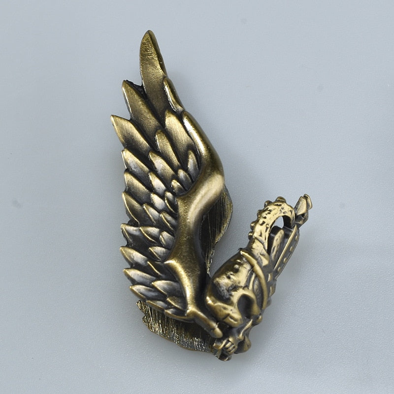 Dragon Hollywood X - Personality 3D Dragon Head Pattern DIY Metal Badge For ZP Kerosene Oil Lighters Grind Wheel Lighter Decor Accessory