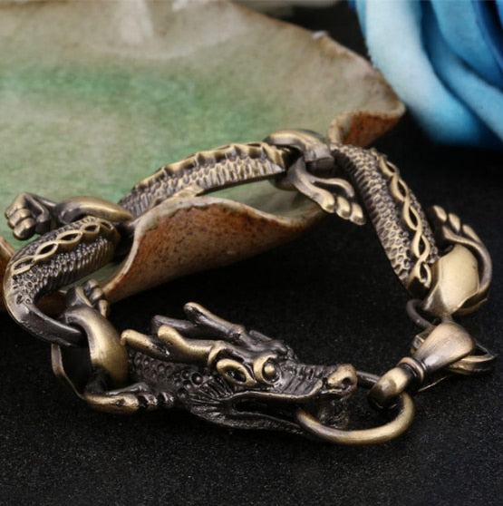 DRAGON HOLLYWOOD X - High quality Dragon Black vintage bracelet for men AND women fashion Jewelry hip hop Bracelets AND Bangles Jewelry