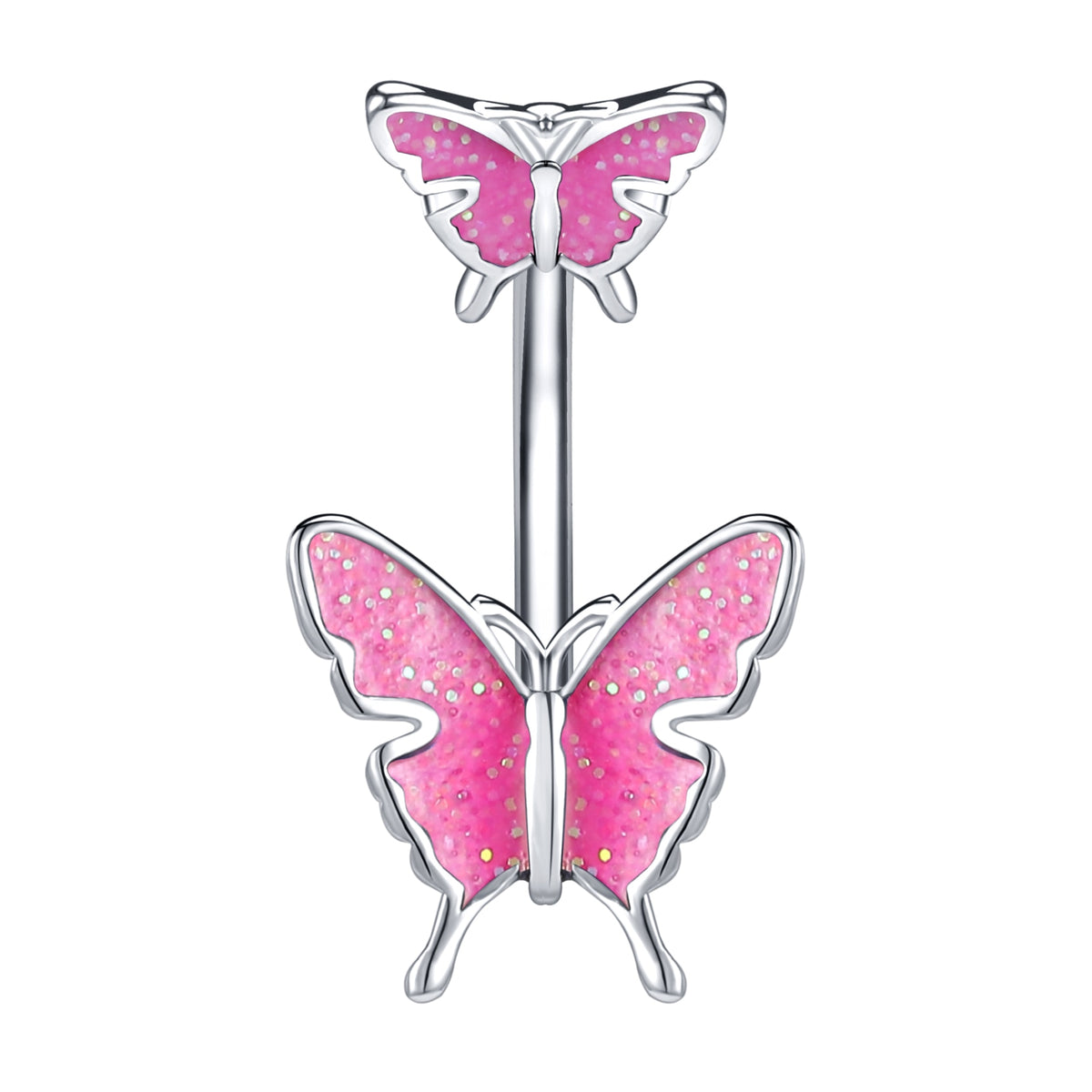 Dragon Hollywood X - 14G Dragon Claw Belly Button Body Ring Women and Men Stainless Steel Navel Ring - Crystal - Heart - Moon - Bee - Bug - Cat - Piercing Body Jewelry - BEVERLY HILLS - CALIFORNIA - USA