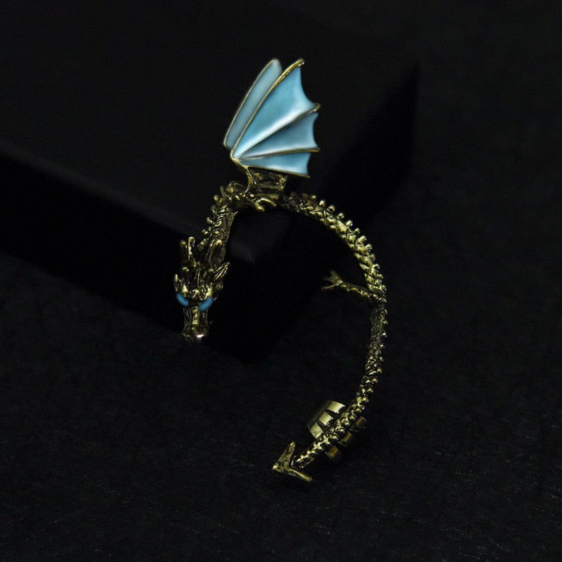Dragon Hollywood X - Dragon Cuff Earrings For Women and Men - Gothic Ear Wrap Retro Clip Earrings Piercing Fashion Jewelry - BEVERLY HILLS - CALIFORNIA - USA