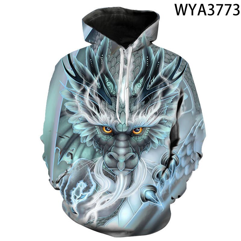 China Dragon 3D Print Hoodies Men Women Children Streetwear Sweatshirts Long Sleeve Tops Boy Girl Kids Cool Pullover