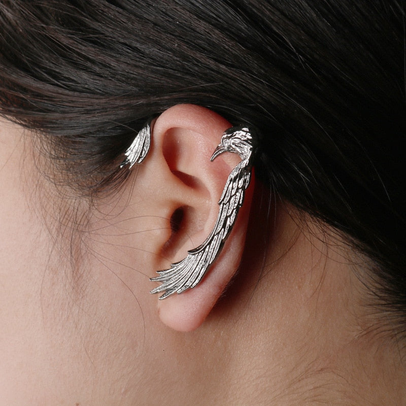 Dragon Hollywood X - Dragon Cuff Earrings For Women and Men - Gothic Ear Wrap Retro Clip Earrings Piercing Fashion Jewelry - BEVERLY HILLS - CALIFORNIA - USA