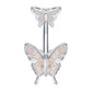 Dragon Hollywood X - 14G Dragon Claw Belly Button Body Ring Women and Men Stainless Steel Navel Ring - Crystal - Heart - Moon - Bee - Bug - Cat - Piercing Body Jewelry - BEVERLY HILLS - CALIFORNIA - USA