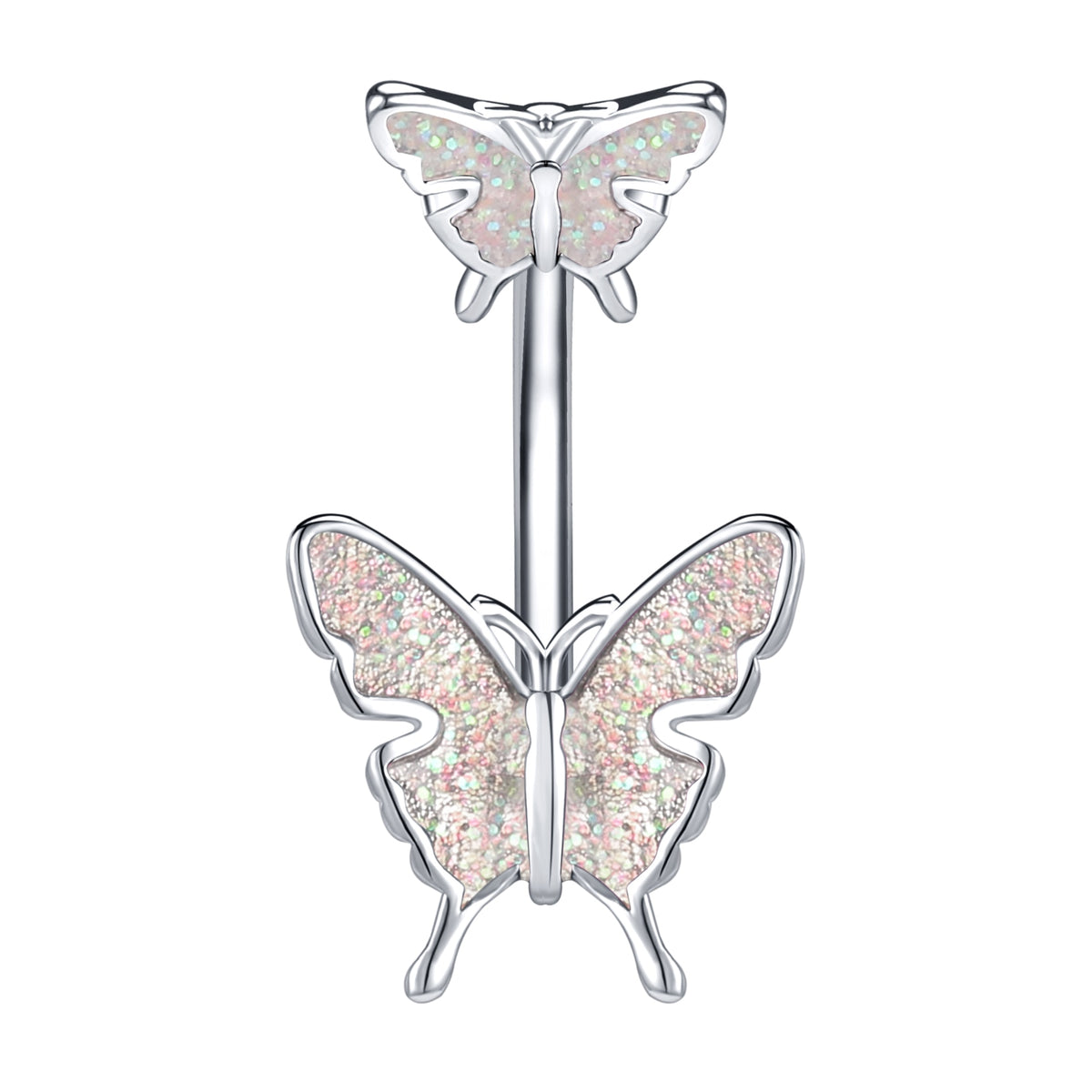 Dragon Hollywood X - 14G Dragon Claw Belly Button Body Ring Women and Men Stainless Steel Navel Ring - Crystal - Heart - Moon - Bee - Bug - Cat - Piercing Body Jewelry - BEVERLY HILLS - CALIFORNIA - USA