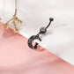 Dragon Hollywood X - 14G Dragon Claw Belly Button Body Ring Women and Men Stainless Steel Navel Ring - Crystal - Heart - Moon - Bee - Bug - Cat - Piercing Body Jewelry - BEVERLY HILLS - CALIFORNIA - USA
