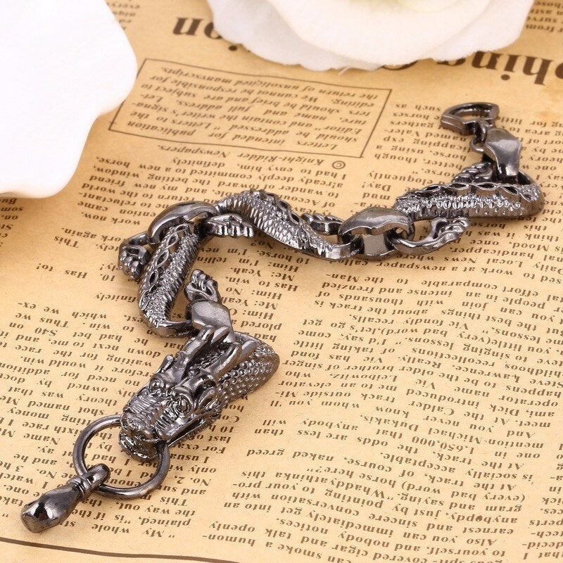 DRAGON HOLLYWOOD X - High quality Dragon Black vintage bracelet for men AND women fashion Jewelry hip hop Bracelets AND Bangles Jewelry