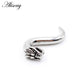 Dragon Hollywood X - 1pc Stainless Steel Spiral Dragon Ear Weights Ear Tunnels Plugs Expander Gauges Body Piercing Jewelry - BEVERLY HILLS - CALIFORNIA - USA