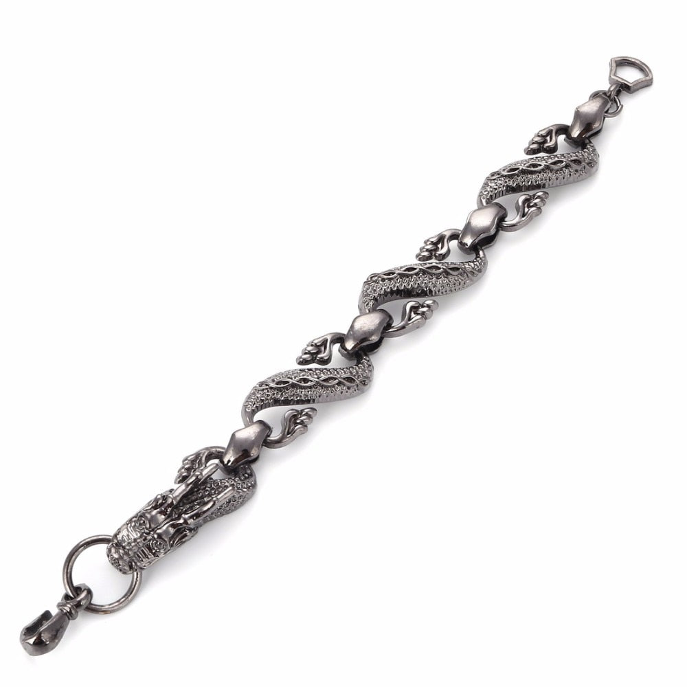 DRAGON HOLLYWOOD X - High quality Dragon Black vintage bracelet for men AND women fashion Jewelry hip hop Bracelets AND Bangles Jewelry