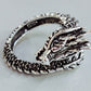 Dragon Hollywood X Ring - Silver Fashion Gothic Ancient Dragon Mens and Womens Jewelry Opening Ring - Awesome Personal or Gift Ring - BEVERLY HILLS - CALIFORNIA - USA