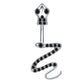 Dragon Hollywood X - 14G Dragon Claw Belly Button Body Ring Women and Men Stainless Steel Navel Ring - Crystal - Heart - Moon - Bee - Bug - Cat - Piercing Body Jewelry - BEVERLY HILLS - CALIFORNIA - USA