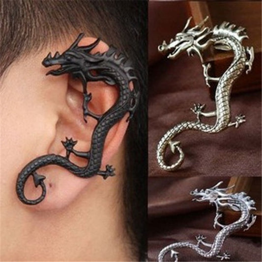 Dragon Hollywood X - Dragon Ear Clip Vintage Jewelry Accessories Earrings for Women and Men Clip on Earrings - BEVERLY HILLS - CALIFORNIA - USA