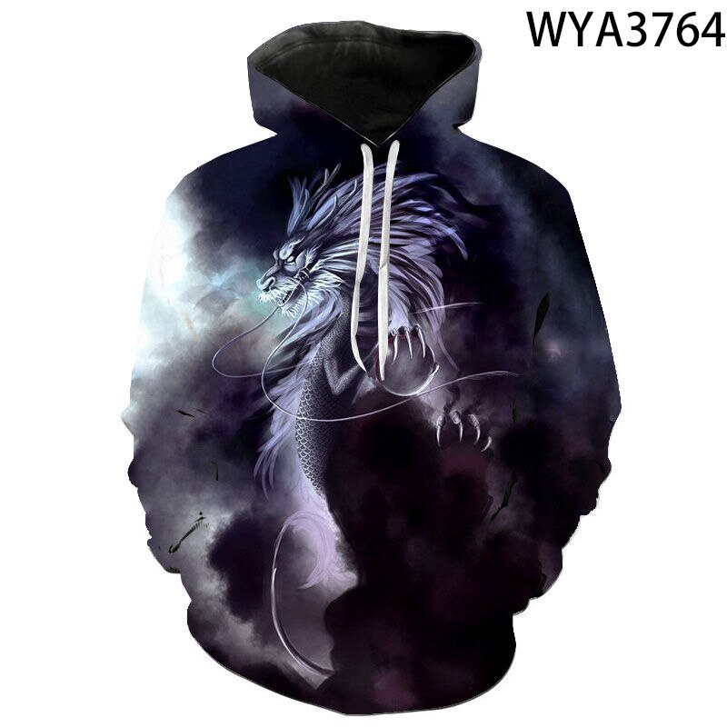 China Dragon 3D Print Hoodies Men Women Children Streetwear Sweatshirts Long Sleeve Tops Boy Girl Kids Cool Pullover