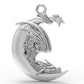 Dragon Hollywood X - Vintage Dragon Myth Pendant Necklace MEN WOMEN UNISEX Amulet Protection Jewelry - Great Gift - BEVERLY HILLS CALIFORNIA