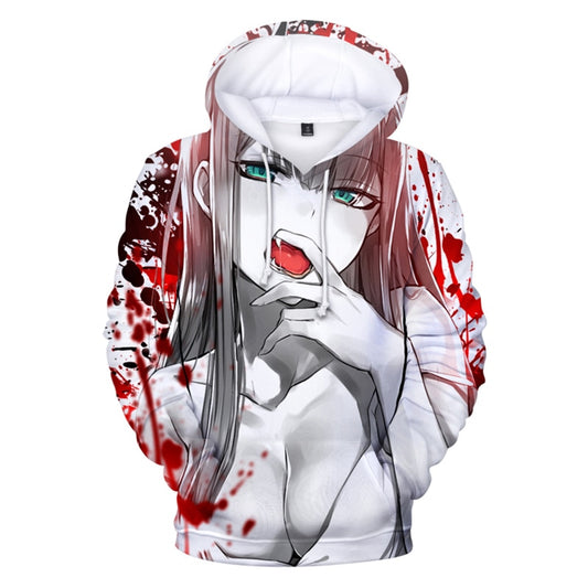 Dragon Hollywood X -  DARLING in the FRANXX 3D Hoodies Anime Zero Two Hoodie Sweatshirts Boys Girls Cute Clothes Men Women Streetwear Cool Pullover