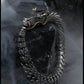 Dragon Hollywood X - Black Gun Dragon Men Bracelet Hip Hop Rock Style Golden Horn Domineering Women Party Copper Alloy Fashion Jewellery - BEVERLY HILLS-CALIFORNIA-USA