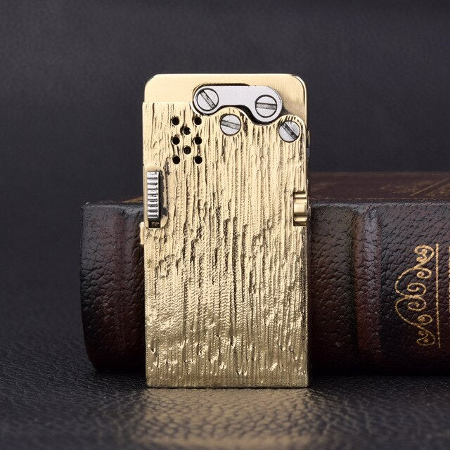 Manual Titanium Alloy Dragon Tongue Automatic Kerosene Lighter One-button Automatic Ignition Military Machinery Lighter