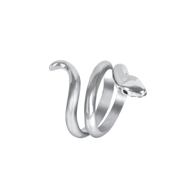 Dragon Hollywood X - 1pcs Titanium Steel Eagle Dragon Claw Halloween Skull Ring Hot Selling Men & Women Domineering Opening Rock Animal Jewelry