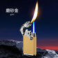 Blue Flame Metal Rocker Arm Ignition Tiger Head Double Fire Dragon Lighter Creative Windproof Open Fire Conversion Lighter