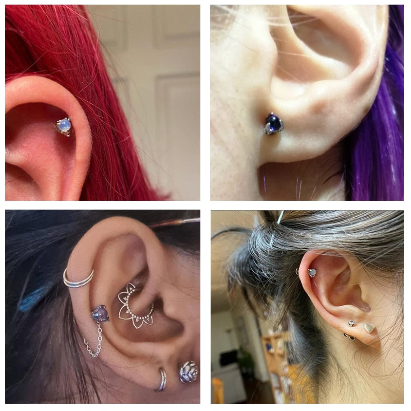 Dragon Hollywood X - 16G Dragon Claw Lip Studs Piercing Stainless Steel - Dragon Claw Conch Tragus Earring 2022 Piercing Jewelry - BEVERLY HILLS - CALIFORNIA - USA